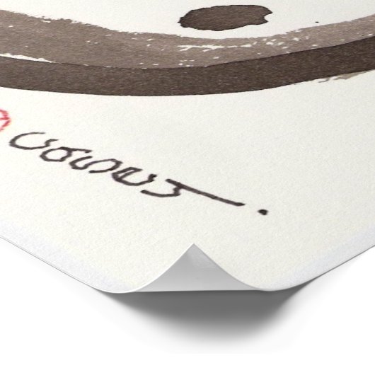 Enso One Art Print Poster (Ecke)