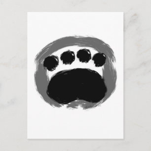 Enso Paw Design Postkarte