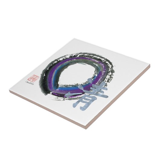 Enso, silberne Klarheit Fliese (Seite)