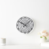 Enso Spiral Wall Clock (with numbers) Runde Wanduhr (Zuhause)