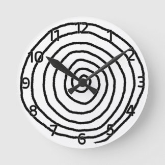 Enso Spiral Wall Clock (with numbers) Runde Wanduhr