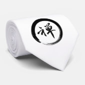 Enso-Symbol mit Zen-Symbol Krawatte (Gerollt)
