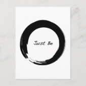 Enso with Just Be Postkarte (Vorderseite)
