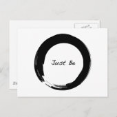 Enso with Just Be Postkarte (Vorne/Hinten)