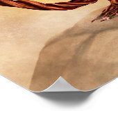 Enso Zen Blossoming Sakura Bonsai Poster (Ecke)