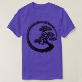 Enso Zen Circle and Bonsai Tree T-Shirt (Design vorne)