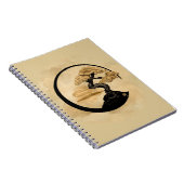 Enso Zen Circle Bonsai - Goldener Sonnenaufgang Notizblock (Rechte Seite)