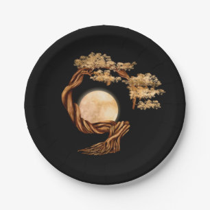 Enso Zen Circle Bonsai Tree Pappteller