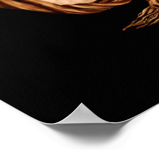 Enso Zen Circle Bonsai Tree Poster (Ecke)