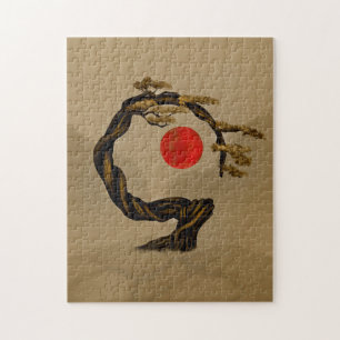 Enso Zen Circle Bonsai Tree Puzzle