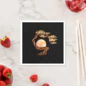 Enso Zen Circle Bonsai Tree Serviette (Beispiel)