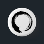 Enso Zen Circle Button<br><div class="desc">Zen Spirit & Enso,  Zen Circles. Enso ist ein japanisches Wort,  das "Kreis" bedeutet,  und ein Begriff,  das eng mit Zen verbunden ist. Es symbolisiert das Absolute,  die Erleuchtung,  die Kraft,  die Eleganz,  das Universum und das Leere; es kann auch die japanische Ästhetik selbst symbolisieren.</div>