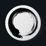 Enso Zen Circle Button<br><div class="desc">Zen Spirit & Enso,  Zen Circles. Enso ist ein japanisches Wort,  das "Kreis" bedeutet,  und ein Begriff,  das eng mit Zen verbunden ist. Es symbolisiert das Absolute,  die Erleuchtung,  die Kraft,  die Eleganz,  das Universum und das Leere; es kann auch die japanische Ästhetik selbst symbolisieren.</div>
