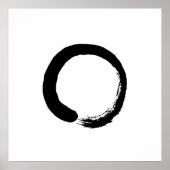 Ensō Zen Circle Calligraphy Poster (Vorne)