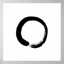 Ensō Zen Circle Calligraphy Poster