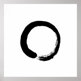 Ensō Zen Circle Calligraphy Poster
