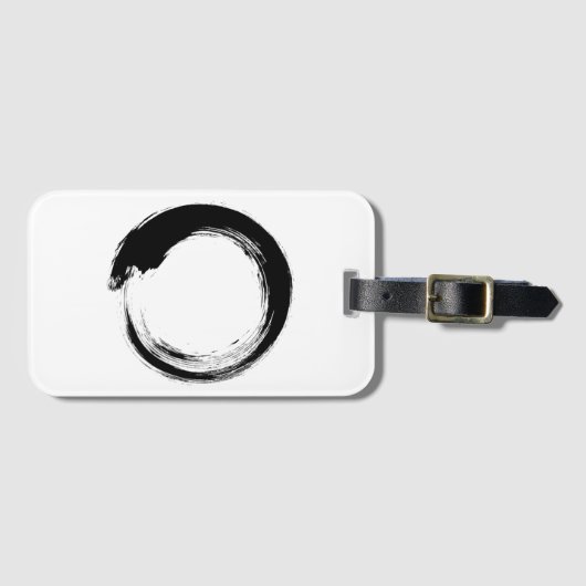 Enso Zen Circle Gepäckanhänger (Vorderseite (Horizontal))