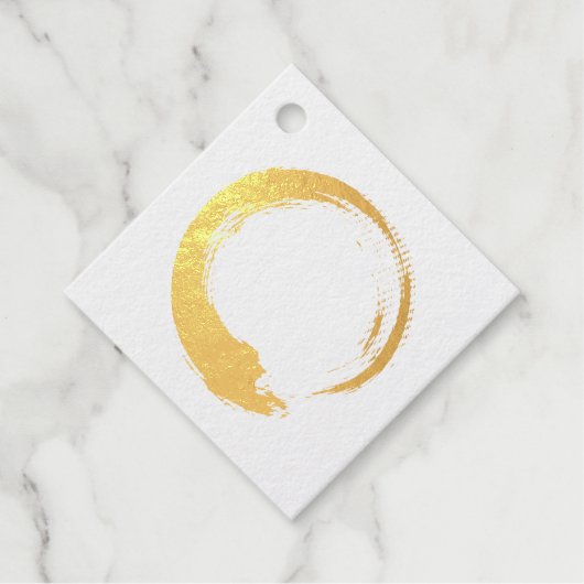 Enso Zen Circle Geschenkanhänger (Vorderseite)