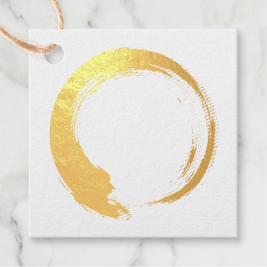 Enso Zen Circle Geschenkanhänger (Vorderseite)