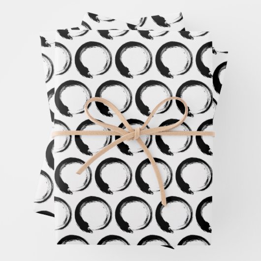 Enso Zen Circle Geschenkpapier Set (Beispiel)