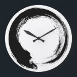 Enso Zen Circle Große Wanduhr<br><div class="desc">Zen Spirit & Enso,  Zen Circles. Enso ist ein japanisches Wort,  das "Kreis" bedeutet,  und ein Begriff,  das eng mit Zen verbunden ist. Es symbolisiert das Absolute,  die Erleuchtung,  die Kraft,  die Eleganz,  das Universum und das Leere; es kann auch die japanische Ästhetik selbst symbolisieren.</div>