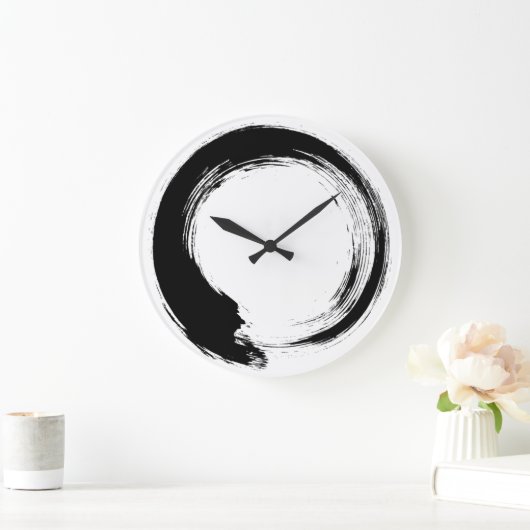 Enso Zen Circle Große Wanduhr (Zuhause)