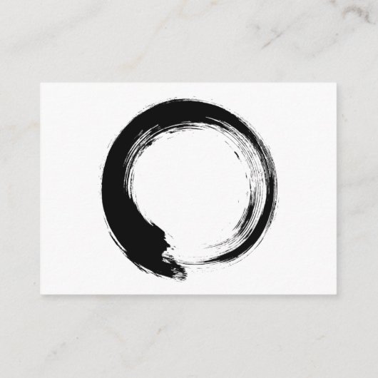 Enso Zen Circle Hinweiskarte (Rückseite)