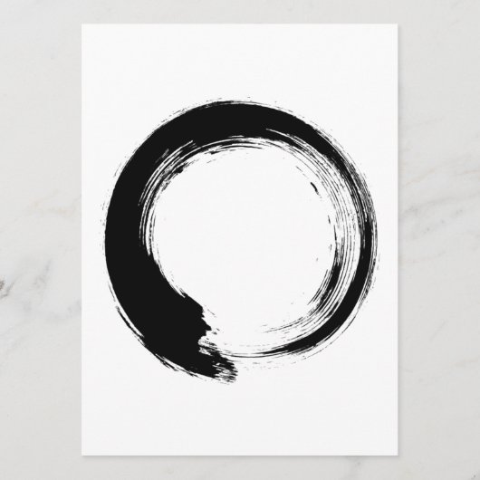 Enso Zen Circle Hinweiskarte (Rückseite)
