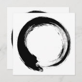 Enso Zen Circle Hinweiskarte (Vorne/Hinten)