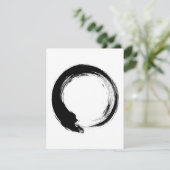 Enso Zen Circle Hinweiskarte (Stehend Vorderseite)
