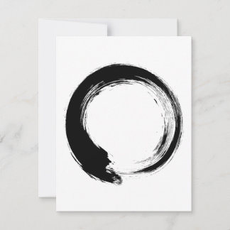 Enso Zen Circle Hinweiskarte