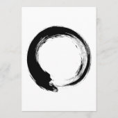 Enso Zen Circle Hinweiskarte (Rückseite)