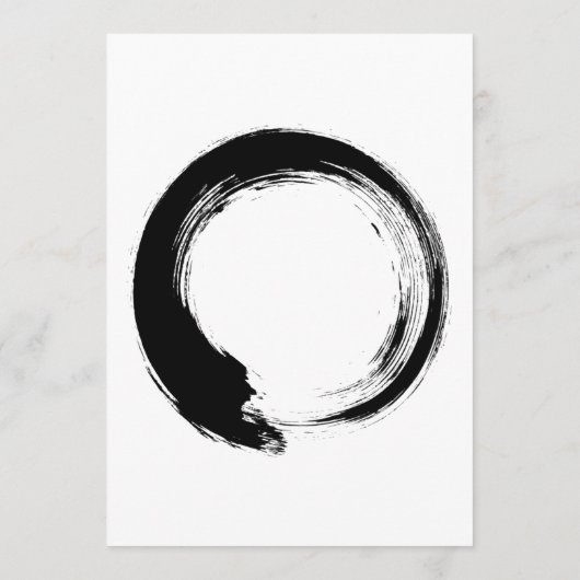 Enso Zen Circle Hinweiskarte (Rückseite)
