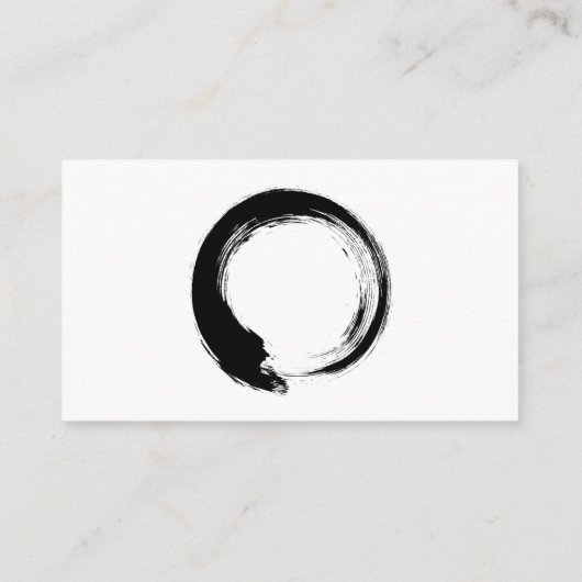 Enso Zen Circle Hinweiskarte (Rückseite)