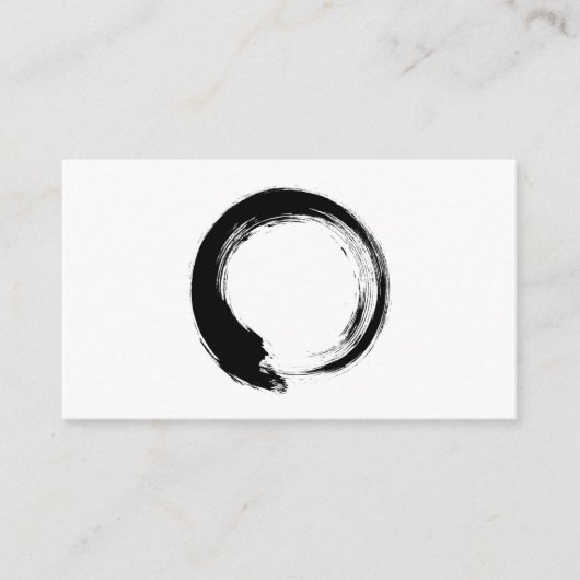 Enso Zen Circle Hinweiskarte (Vorderseite)