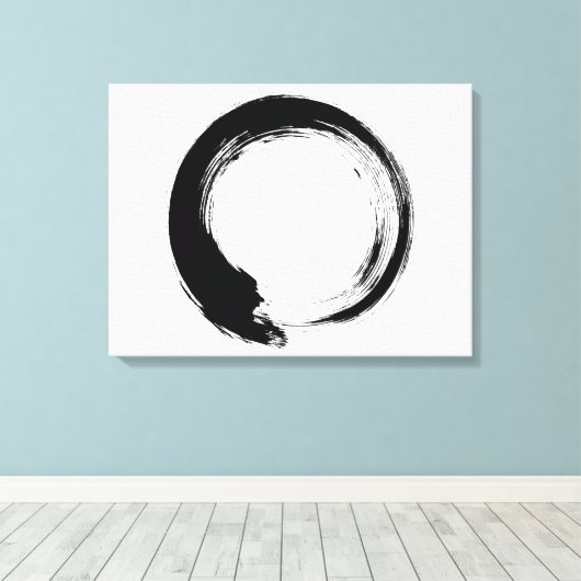 Enso Zen Circle Leinwanddruck (Insitu (Holzboden))