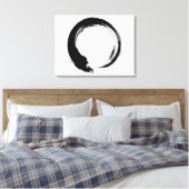 Enso Zen Circle Leinwanddruck (Insitu (Schlafzimmer))