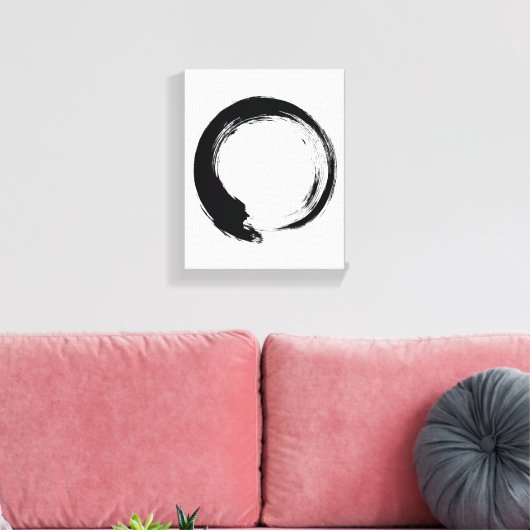 Enso Zen Circle Leinwanddruck (Insitu (Wohnzimmer))