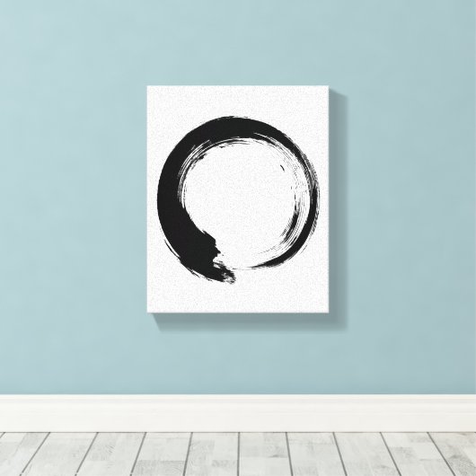 Enso Zen Circle Leinwanddruck (Insitu (Holzboden))