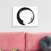 Enso Zen Circle Leinwanddruck (Insitu (Wohnzimmer))