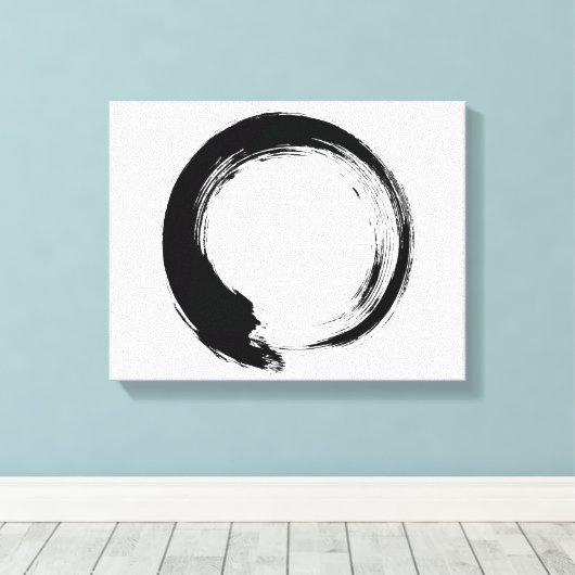 Enso Zen Circle Leinwanddruck (Insitu (Holzboden))