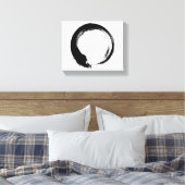 Enso Zen Circle Leinwanddruck (Insitu (Schlafzimmer))