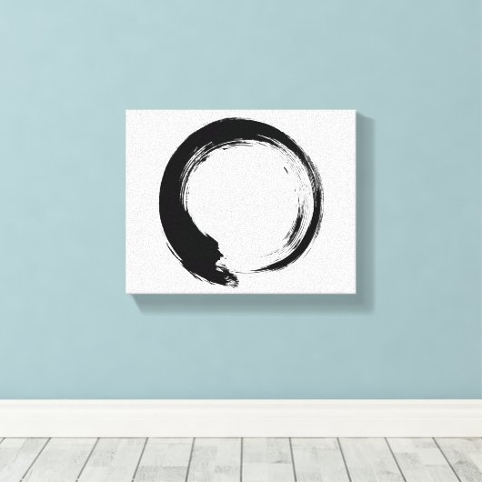 Enso Zen Circle Leinwanddruck (Insitu (Holzboden))