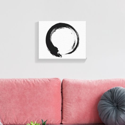 Enso Zen Circle Leinwanddruck (Insitu (Wohnzimmer))