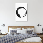 Enso Zen Circle Leinwanddruck (Insitu (Schlafzimmer))