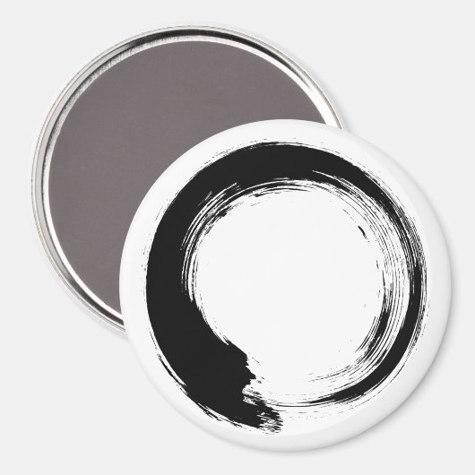 Enso Zen Circle Magnet (Vorderseite/Rückseite)
