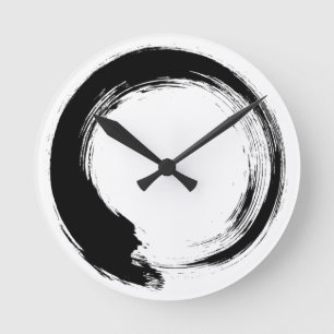 Enso Zen Circle Runde Wanduhr