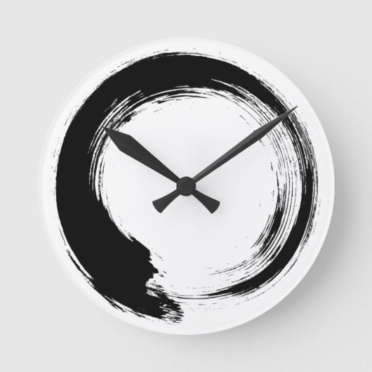 Enso Zen Circle Runde Wanduhr (Vorderseite)