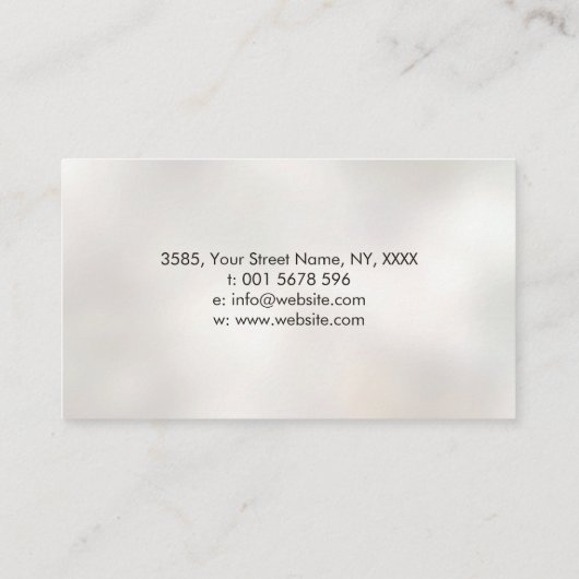 Enso Zen Circle Sakura Tree - Roter Kirschblossom Visitenkarte (Rückseite)