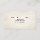 Enso Zen Circle Sakura Tree - Roter Kirschblossom Visitenkarte (Rückseite)